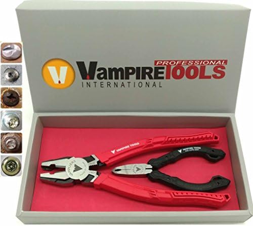 VamPLIERS! World's Best Made Pliers! 2-PC Special Edition Gift Box Set. Quality Specialty Pliers. Extract Stripped Stuck Security, Corroded or Rusted Screws Made in Japan!