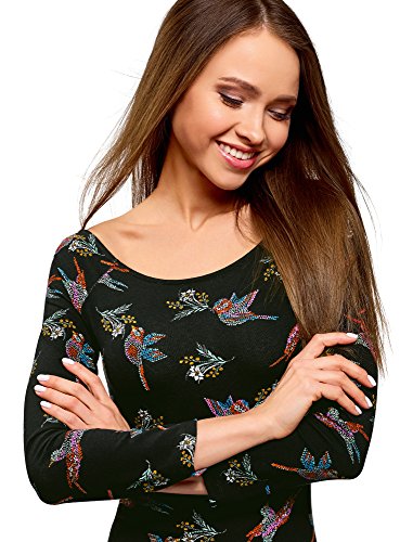 [- oodji Ultra Womens Boat Neck Bodycon Dress  -]