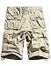 WenVen Men's Cotton Twill Cargo Shorts Outdoor Wear Lightweight