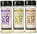 Urban Accents All Natural Gluten Free Premium Popcorn Seasoning 3 Flavor Variety Bundle: (1) Buttery Caramel Corn Popcorn Seasoning, (1) Sweet & Salty Kettle Corn Popcorn Seasoning, and (1) Tangy Dill Pickle Popcorn Seasoning, 2.25-2.75 Oz. Ea.