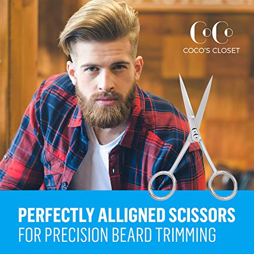 Grooming Scissors Hair Mustache Beard Professional Stainless Steel