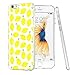 iPhone 7 Case, Eouine Small Lemon Printed Flexible Soft Silicone TPU Case for iPhone 7, Scratch-Resistant Protective Case