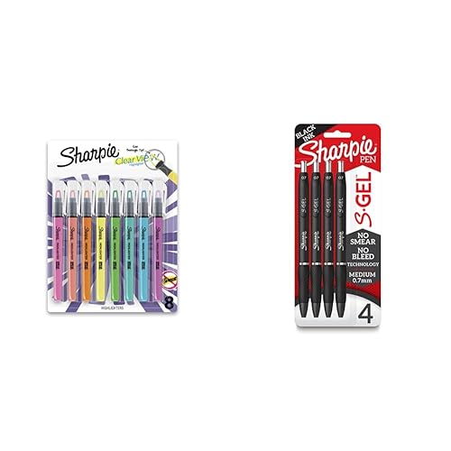 SHARPIE Highlighter, Clear View Highlighter with SeeThrough Chisel Tip