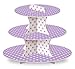 LolliZ® Cupcake Stand, Lavender/Polka Dots, Paper. 1 Pc