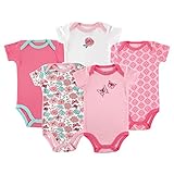 Luvable Friends 5-Pack Hanging Bodysuit, Butterfly, 0-3 Months