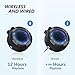 Shower Speaker, Mindkoo IPX7 Waterproof Portable Bluetooth Wireless Speaker with 4 LED Light Modes, Built in Mic, Super Bass and HD Sound for Bathroom, Bike, Beach, Pool, Home and Outdoor