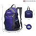 NeatPack Durable, Foldable Nylon Backpack/Daypack with Security Zippers, 20L (Navy)