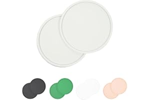 Waggo Habit Silicone Dog Placemat for Small Medium and Large Breeds - Modern Heavyweight Silicone Dog Mat, Dishwasher Safe, Solid Placemat - Set of 2 (Small, Light Grey)