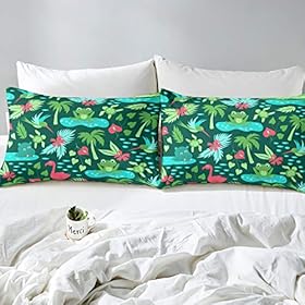 Erosebridal Kids Flamingo Bedding Set King Size for Boys Girls Children Tortoise Sea Turtle Comforter Cover Frog Cute… 51XmOEZJFSL