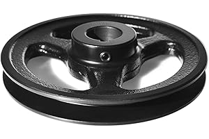 MINERGUY AK61-1 Single Groove Web Sheaves, 5.95" OD 1" Bore V-Belt Sheave, A Belt Section, Cast Iron, for V-Belt