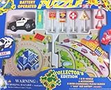 Police Car - Puzzle Vehicle Track Set- 16 PCS Battery Operated
