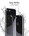 iPhone 7, iPhone 8 Case, NOHON Slim Fit Ultra-Thin Case Lightweight, [Magnetic Adsorption Technology] [Metal Frame] [Clear Back] [Support Wireless Charging] for iPhone 7/8 (Black)