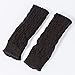 Oryer 2 Pairs Womens Winter Knit Long Fingerless Gloves - Thumbhole Arm Warmers