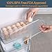 12 Egg Holder, Egg Tray With Lid, Egg Storage Container for Kitchen Refrigerator, Pack of 2