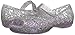 Crocs Isabella Glitter PS Jelly Flat (Toddler/Little Kid), Silver/Iris, 13 M US Little Kid