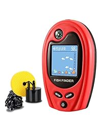 LUCKY Buscadores de peces portátiles Buscadores de profundidad Buscador de peces de pesca para kayaks Sonar de pesca portátil Transductor con conexión de cable para kayak Barco Pesca en mar