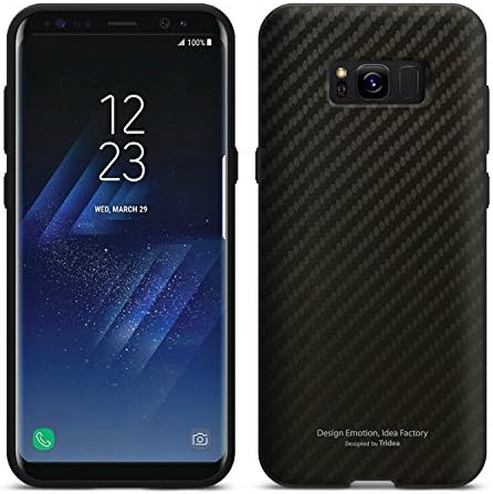 Galaxy S8 Case [Tridea] Power Guard Premium Design Pattern Bumper [Shock Resistant][Scratch-Resistant] with Hidden Card Storage Case for Samsung Galaxy S8 (2017) [Maxtrix Black]