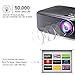 OKCOO Business Overhead Projector for Office Powerpoint Presentation, 200″ Display HD 1080P Movie Projector Home Cinema Video Projector, Compatible with PC Laptop TV Stick PS4 HDMI VGA TF USB AV, Graythumb 2