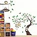 Huge Jungle Forest Monkey Climbing on Tree Monkey Wall Decal Nursery Wall Decal