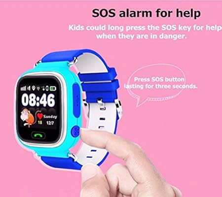 Niños Smart Watch pantalla a color Q90 niños anti-perdió reloj ...