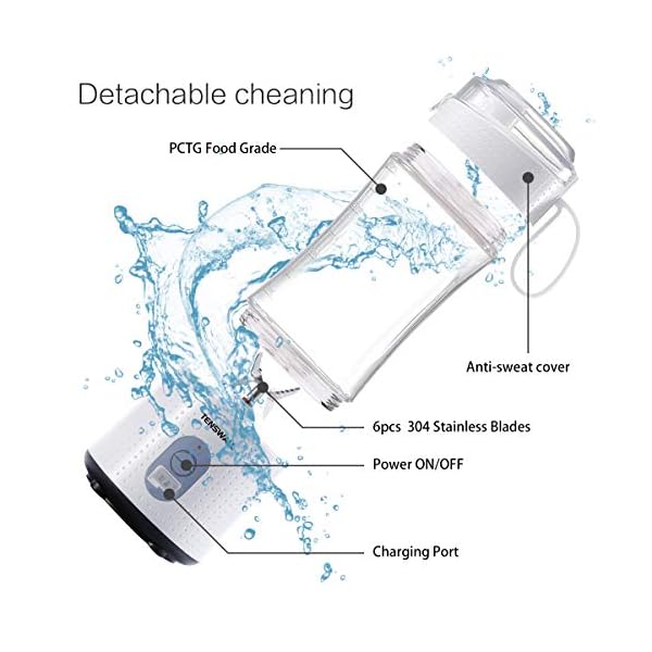 Portable-Blender-Mini-Blenders-for-Smoothies-and-Shakes-Handheld-Fruit-Mixer-Machine-13oz-USB-Rchargeable-Juicer-Cup-Ice-Blender-Mixer-HomeOfficeOutdoors Portable Blender, Mini Blenders for Smoothies and Shakes, Handheld Fruit Mixer Machine 13oz USB Rchargeable Juicer Cup, Ice Blender Mixer Home/Office/Outdoors