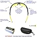 iLumen8 Best Shooting Glasses UV Blacklight Flashlight Yellow Safety Eye Protection See Dog Cat Urine Amber Black Lights Night Vision Ultraviolet (Yellow, 2 Pair)