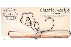 Classic Motifs Pansy Powder Coat 12 Inch Fabric Holder with Dowel