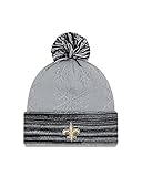 NFL New Orleans Saints Women's Snow Crown Redux Knit Beanie, One Size, Gray