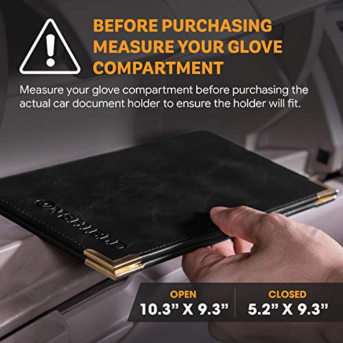 Car Insurance and Registration Holder PU Leather Vehicle Registration