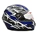 MMG Full Face Street Bike Helmets DOT - Comes with Clear Shield and Smoked Shield – Model 21 Blue, Large