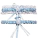 HardNok Throw Away and Keep One Wedding Garter Set, 2 Per Pack, Blue