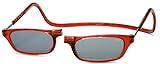 Clic Magnetic Reading Sunglasses in Red +2.75