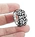 FIBO STEEL Stainless Steel Rings for Men Women Multi Skull Head Rings,Size 8