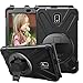 CCMAO Galaxy Tab Active 2 Case, SM-T390/T395/T397 Case, [Hand Strap]360 Degree Rotating Kickstand Full-Body Impact Protective Case For Samsung Galaxy Tab Active 2 8.0'' SM-T390/T395/T397 (black)