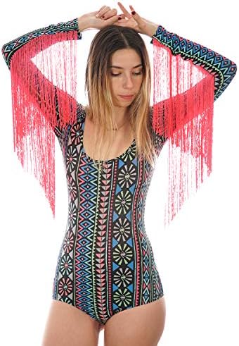 Free Spirit Hippie Tassel Fringe Festival Rave Wear Women's Bodysuit