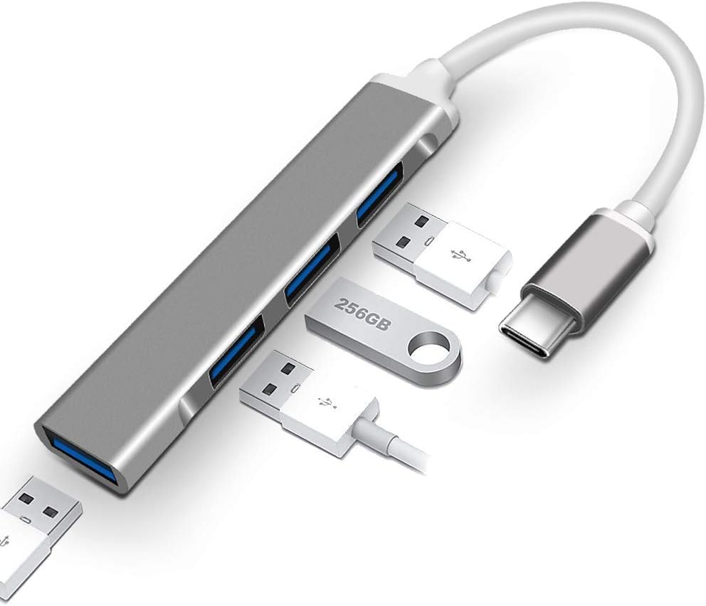USB C to USB Hub, 4 Port USB C Splitter, USBC to USB Hub