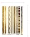 Terra Tattoos Gold Metallic Tattoo Flash Sheets Designs of Feathers, Sun, Flowers & more! Face Tattoos for Women Waterproof Nontoxic Long Lasting 75+ Designs for Vacation, Festivals Parties – Gold
