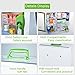 Glosen Medicine Cabinet with Key Wall Mounted Medication Lock Box 【 Green 15x 6.7 x 13 Inch】 Portable Storage Container Big Capacity