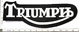 Big Jumbo Large Big Huge Jumbo TRIUMPH Racing Motorcycle Motorrad Biker Back Jacket T-shirt Sew Iron on Patch Badge Embroidery