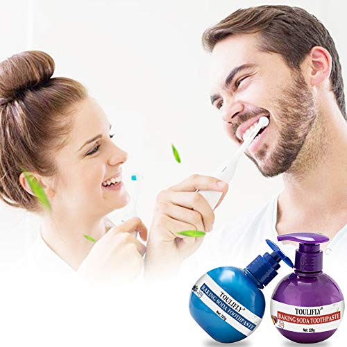 Whitening Toothpaste,Baking Soda Toothpaste,Teeth Whitening Toothpaste,Intensive Stain Removal Whitening Toothpaste,Strengthening Toothpaste Fight Teeth Bleeding Gums Stain 2 Pcs - Thumbnail 5