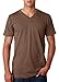 Bella + Canvas Unisex Jersey Short-Sleeve V-Neck T-Shirt, Large, HEATHER BROWN