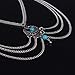 AutumnFall® Women Turquoise Bead Upper Arm Armlet Tassels Chain Bracelet Cuff Jewelry