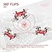 Mini Drone,REALACC X21 Mini Quadcopter Drone 2.4G 4CH 6Aixs Headless Mode Altitude Hold Mode Remote Control Drone Helicopter Nano Quadcopter RC Toy RTF(Red)