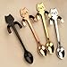 Little Teaspoons Cute Cat Stainless Steel Coffee Spoon Multi-functional Kitchen Tools Set 4PCS
