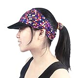 hikevalley Yoga Headband - UNIQUE DESIGN Women Headwrap with UV Sun Protective Soft Visor Brim for Running/Hiking/Golf/Outdoor Sports