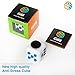 Figit Cube Prime - Exclusive Quality Stress Toys (White & Blue Classic Stress Cube)