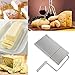 MECKILY Cheese Slicer, Wires Stainless Steel Food Slicer Cheese Cutter Butter Cutter with Accurate Size Scale, Four Replaceable Serving Wires for Hard