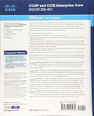 Ccnp And Ccie Enterprise Core Encor 350 401 Official Cert Guide By Edgeworth Brad Wallace Kevin Gooley Jason Hucaby David Rios Ramiro Garza Amazon Ae