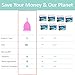 Menstrual Cup (4 Pack) - 2 Small & 2 Large - FDA Approved - Safe, Easy-to-Use & Comfortable for All Lifestyles - Save Money & Protect The Earth w/Reusable Design
