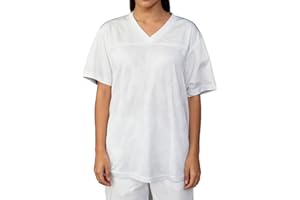 pod4soccer Football Jersey Blank Mesh Hip Hop Short Sleeve Shirt Plain Practice Sport Uniform Gift for Women S~XL